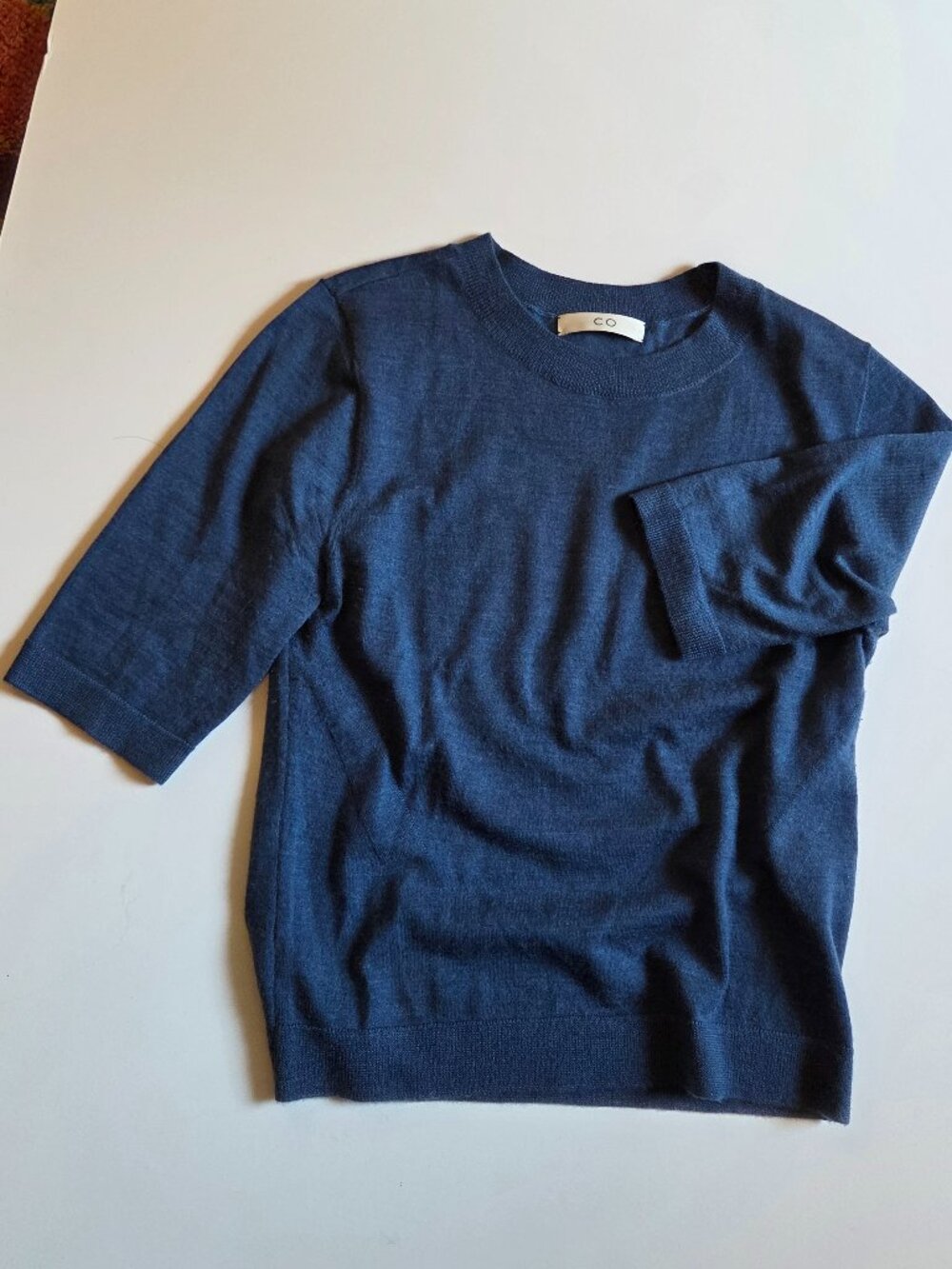 CO Crew Cashmere 3/4 Sleeve Sweater